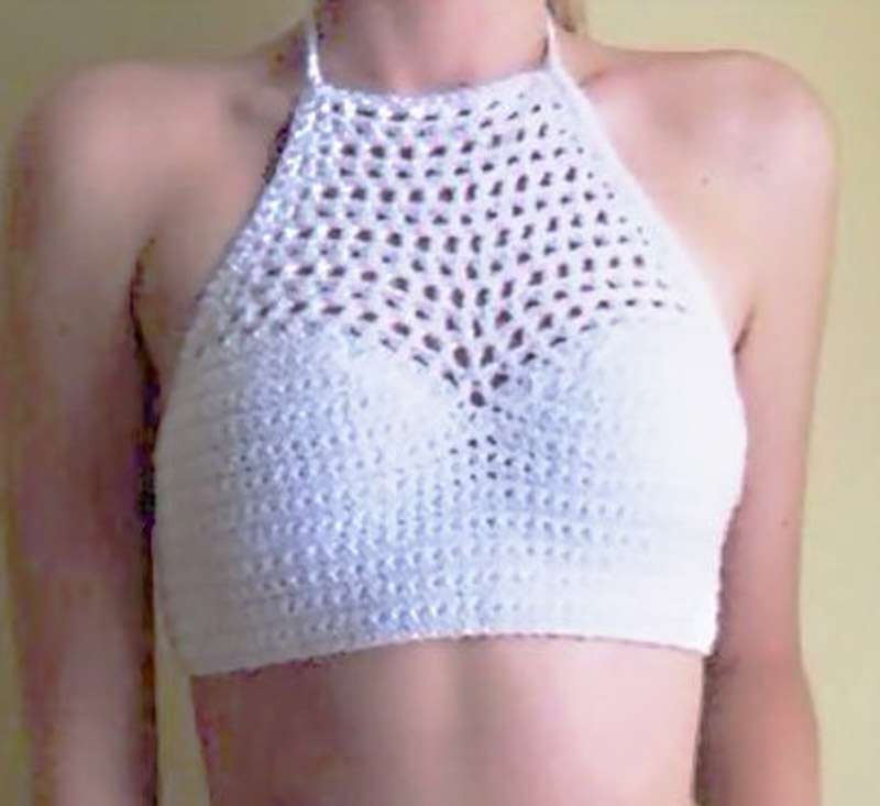 Crochet bikini tops, yoga dance sports underwear