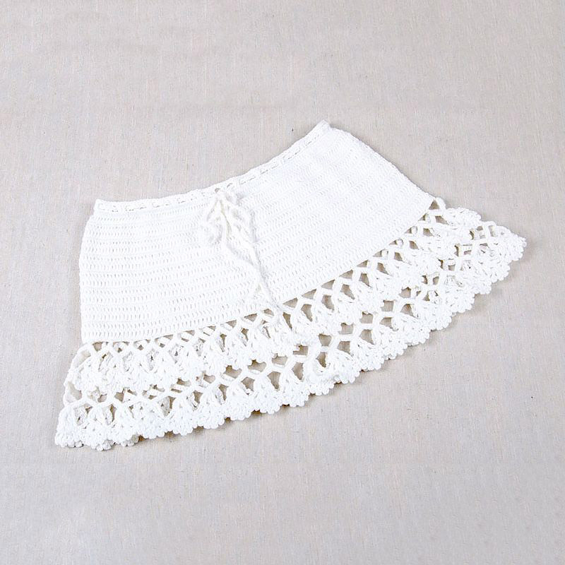 OEEA Beach vacation skirt, crochet skirt, vacation beach skirt