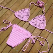  beach crochet bikini set