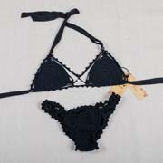  Triangel gehäkelter Bikini-Badeanzug für Damen